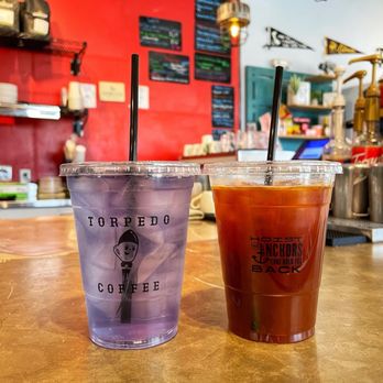 Torpedo Coffee - Blueberry Tea and Iced Americano - Coffee & Tea Near Me - Denver, Colorado Torpedo Coffee - Blueberry Tea and Iced Americano - Coffee & Tea Near Me - Denver, Colorado