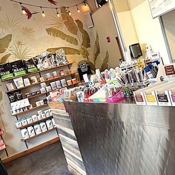 Emerald City Smoothie - View of counters and shelves inside with many other items offered for sale. - Juice Bars & Smoothies Near Me - Kirkland, Washington Emerald City Smoothie - View of counters and shelves inside with many other items offered for sale. - Juice Bars & Smoothies Near Me - Kirkland, Washington