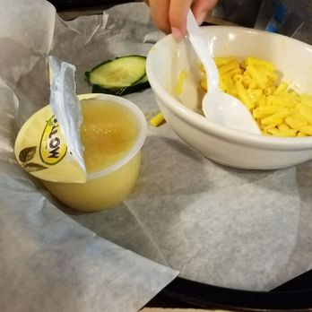 Ana’s Kitchen - EasyMac &prepackaged apple sauce. The plate was empty of anything else. My husband felt bad and gave our kiddo the cukes from his sandwich. - Coffee & Tea Near Me - Simsbury, Connecticut Ana’s Kitchen - EasyMac &prepackaged apple sauce. The plate was empty of anything else. My husband felt bad and gave our kiddo the cukes from his sandwich. - Coffee & Tea Near Me - Simsbury, Connecticut