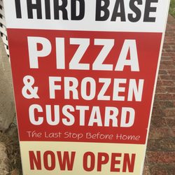 Third Base Pizza & Frozen Custard - Only signage so far