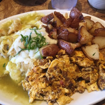 Tiztal Cafe - Delicious chilaquiles with eggs & chorizo... Two thumbs up! - Breakfast & Brunch Near Me - Chicago, Illinois Tiztal Cafe - Delicious chilaquiles with eggs & chorizo... Two thumbs up! - Breakfast & Brunch Near Me - Chicago, Illinois
