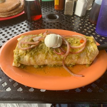The Potholder Cafe - Mercy chile verde burrito - Breakfast & Brunch Near Me - Long Beach, California
