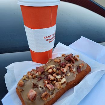 Randy's Donuts - Bacon Maple Long John - Donuts Near Me - Fresno, California Randy's Donuts - Bacon Maple Long John - Donuts Near Me - Fresno, California