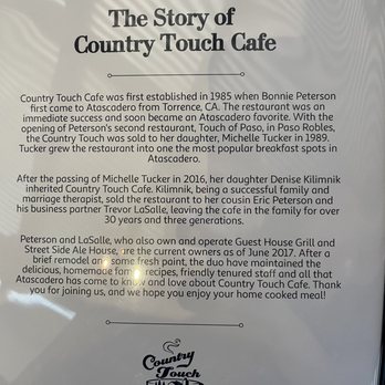 Country Touch Cafe - Breakfast & Brunch Near Me - Atascadero, California Country Touch Cafe - Breakfast & Brunch Near Me - Atascadero, California