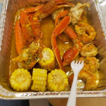 Mother’s Seafood & More - Spicy crab legs, corn and shrimp - Seafood Near Me - Brooklyn, New York