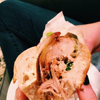 Un Bien - the caribbean roast sandwich. aioli, meat, onions, bread all on point. tiny bit of spice. not overwhelming. - Cuban Near Me - Seattle, Washington Un Bien - the caribbean roast sandwich. aioli, meat, onions, bread all on point. tiny bit of spice. not overwhelming. - Cuban Near Me - Seattle, Washington