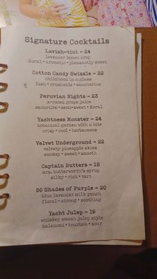 Menu photo 7 8 Reale OBAL Orange Beach, AL