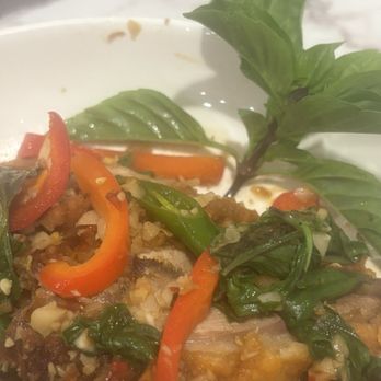 Sabai Sabai Simply Thai - Crispy Duck with Basil - - Thai Near Me - Germantown, Maryland