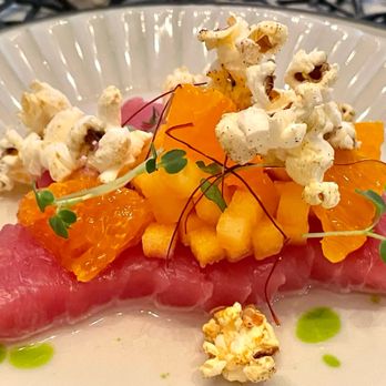 Cheferbly - Tuna Crudo, delicious and such a mix of different textures - Personal Chefs Near Me Cheferbly - Tuna Crudo, delicious and such a mix of different textures - Personal Chefs Near Me