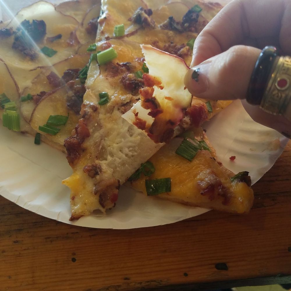 Sweet Basil Pizzeria - Its almost the weekend, had to stop by and me the Baked potato pizzaaaaaa!!! - Pizza Near Me - Walla Walla, Washington