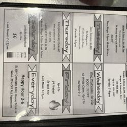 Bill's Olde Tavern - Daily deals menu