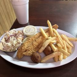 RK BBQ & Catering - Friday Fried Fish Plate Special