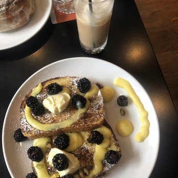 715 - Lemon blackberry French toast with iced chai - Italian Near Me - Lawrence, Kansas 715 - Lemon blackberry French toast with iced chai - Italian Near Me - Lawrence, Kansas