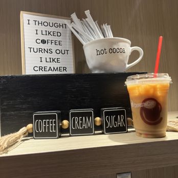 Crimson Cup Coffee & Tea - a cup of coffee and a sign that says i thought i liked coffee turns out i like ice creamer - Coffee & Tea Near Me - Columbus, Ohio Crimson Cup Coffee & Tea - a cup of coffee and a sign that says i thought i liked coffee turns out i like ice creamer - Coffee & Tea Near Me - Columbus, Ohio