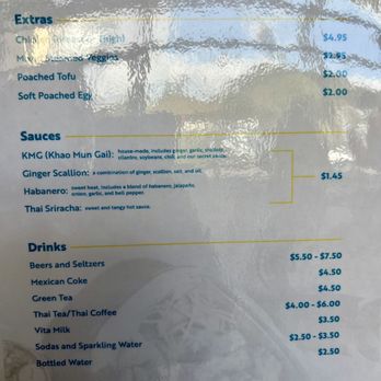 Rooster & Rice - Menu - Thai Near Me - Irvine, California