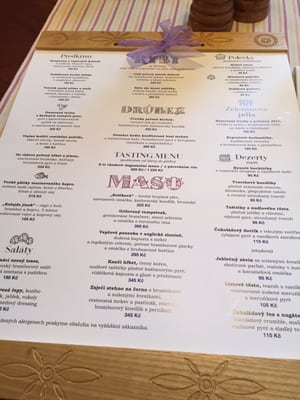 Menu photo 2 Babiččina zahrada Průhonice, ST Menu photo 2 Babiččina zahrada Průhonice, ST