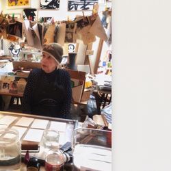 Toby Klayman Art Studio - Teaching today at work table: Toby Klayman