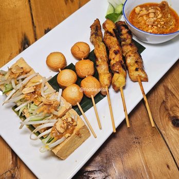 Wok In Duane - Satay Sampler - Noodles Near Me - New York, New York Wok In Duane - Satay Sampler - Noodles Near Me - New York, New York