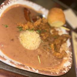 Red Beans And Rice With Crispy Chicken Red Beans And Rice With Crispy Chicken
