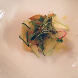 Les Gourmandises Restaurant - Crab with cucumber plate