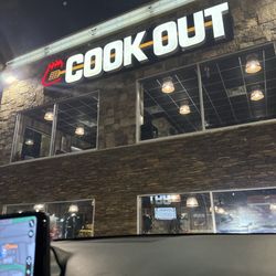 Cook Out - Double Burger Cajun Fries & Milkshake