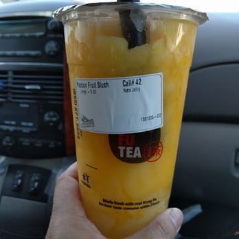 Kung Fu Tea - Passion fruit slush with fruit jelly - Bubble Tea Near Me - Annandale, Virginia Kung Fu Tea - Passion fruit slush with fruit jelly - Bubble Tea Near Me - Annandale, Virginia
