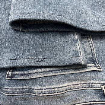 Lilly's Cleaners & Alterations - Hemmed jeans with thin thread, only washed once and already coming loose. - Sewing & Alterations Near Me - Austin, Texas Lilly's Cleaners & Alterations - Hemmed jeans with thin thread, only washed once and already coming loose. - Sewing & Alterations Near Me - Austin, Texas