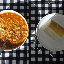 Pasta Fagioli and Bread