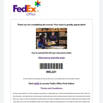 FedEx Office Print & Ship Center - Do you see where it says I have to spend $30 to get $5 off? Yeah me neither. - Printing Services Near Me - Riverside, California FedEx Office Print & Ship Center - Do you see where it says I have to spend $30 to get $5 off? Yeah me neither. - Printing Services Near Me - Riverside, California