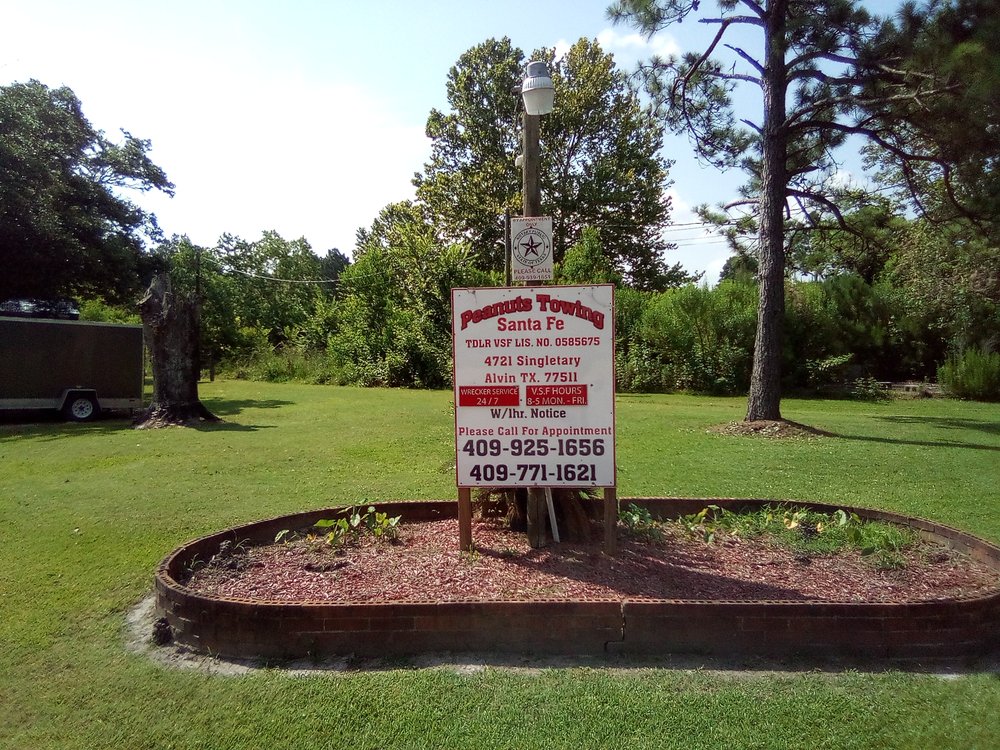PEANUTS TOWING Updated September 2024 4721 Singletary Rd, Alvin, Texas Towing Phone