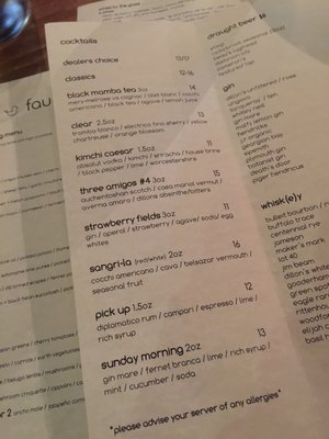 Menu photo 6 Fauna Food + Bar Ottawa, ON