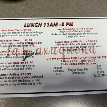 La Oaxaqueña - Lunch menu - Tacos Near Me - St. Louis, Missouri La Oaxaqueña - Lunch menu - Tacos Near Me - St. Louis, Missouri