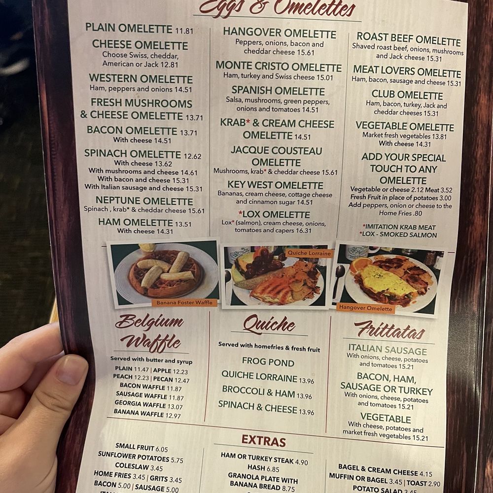 The Frog Pond - Menu - Breakfast & Brunch Near Me - St Pete Beach, Florida The Frog Pond - Menu - Breakfast & Brunch Near Me - St Pete Beach, Florida