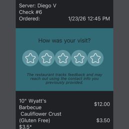 Was charged $3.50 for cauliflower crust upgrade even though the menu states $3.00.