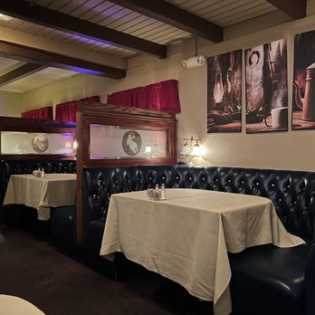Sutter's Mill Restaurant - a table with a white tablecloth - Steakhouses Near Me - Simi Valley, California