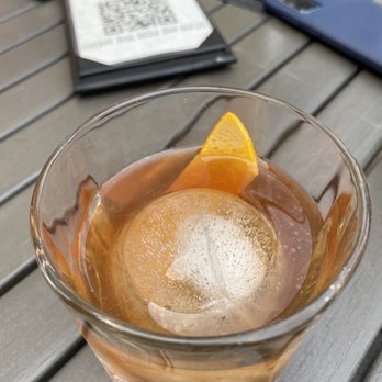 Leaf Bar & Lounge - Chrysanthemum Old Fashioned - Chrysanthemum-infused Jim Beam Black Label Bourbon, muddled ginger, agave nectar, Angostura bitters - Lounges Near Me - Flushing, New York Leaf Bar & Lounge - Chrysanthemum Old Fashioned - Chrysanthemum-infused Jim Beam Black Label Bourbon, muddled ginger, agave nectar, Angostura bitters - Lounges Near Me - Flushing, New York