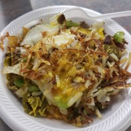 Hangover hash browns with jalapenos. So good.