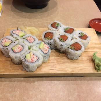 Yo Sushi - California Roll (left) and Spicy Tuna Roll (right) - Sushi Bars Near Me - Martinez, California Yo Sushi - California Roll (left) and Spicy Tuna Roll (right) - Sushi Bars Near Me - Martinez, California