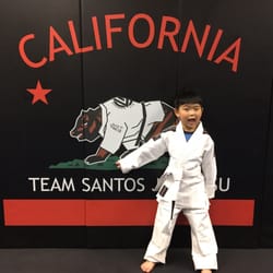 Team Santos Jiu Jitsu - My son posing with his new gi.