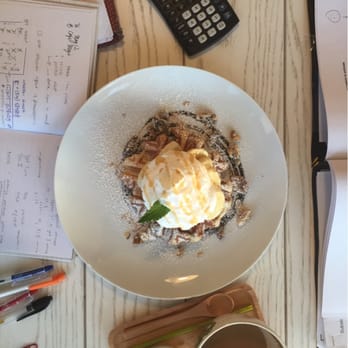 Cafe Maji - Banana walnut waffle - Coffee & Tea Near Me - Artesia, California