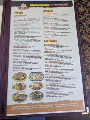 Menu photo 3 Rio Bravo Marble Falls, TX