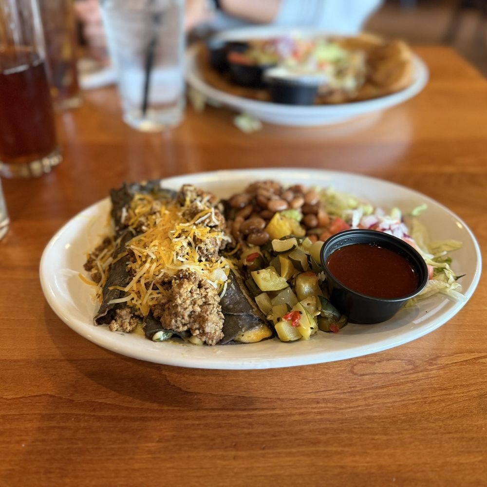 Indian Pueblo Kitchen - Blue Corn Enchiladas - New American Near Me - Albuquerque, New Mexico Indian Pueblo Kitchen - Blue Corn Enchiladas - New American Near Me - Albuquerque, New Mexico