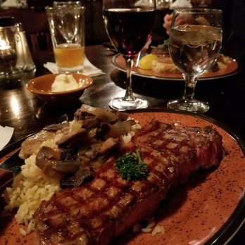 LB One Steakhouse - 12 oz. NY Strip Steak with Rice Pilaf (Night's Special $24.95) - Steakhouses Near Me - Egg Harbor Township, New Jersey