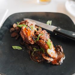 Veritas Whiskey and Wine - Teriyaki steak bites