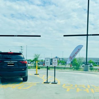 Chick-fil-A - Drive Thru lines have an option for Mobile Thru if you used the App. - Fast Food Near Me - Manor, Texas Chick-fil-A - Drive Thru lines have an option for Mobile Thru if you used the App. - Fast Food Near Me - Manor, Texas