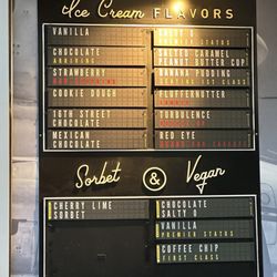 Little Man Ice Cream Central Park - Flavor Menu