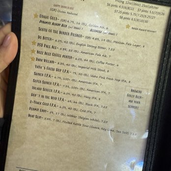 Salmon River Brewery - Beer selection - Restaurants Near Me - McCall, Idaho