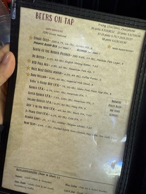 Menu photo 5 Salmon River Brewery McCall, ID