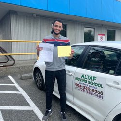 Altaf's Driving School - Here is me with the Class 5 License and Pass sheet!