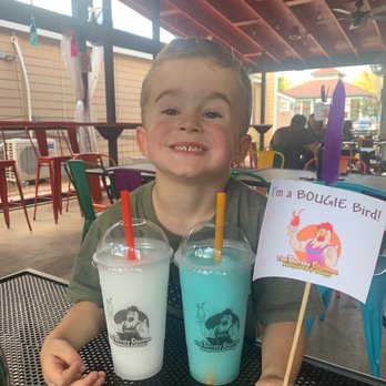 The Thirsty Chicken - Adult Pina colada and kids blue Hawaiian - Chicken Wings Near Me - Leander, Texas